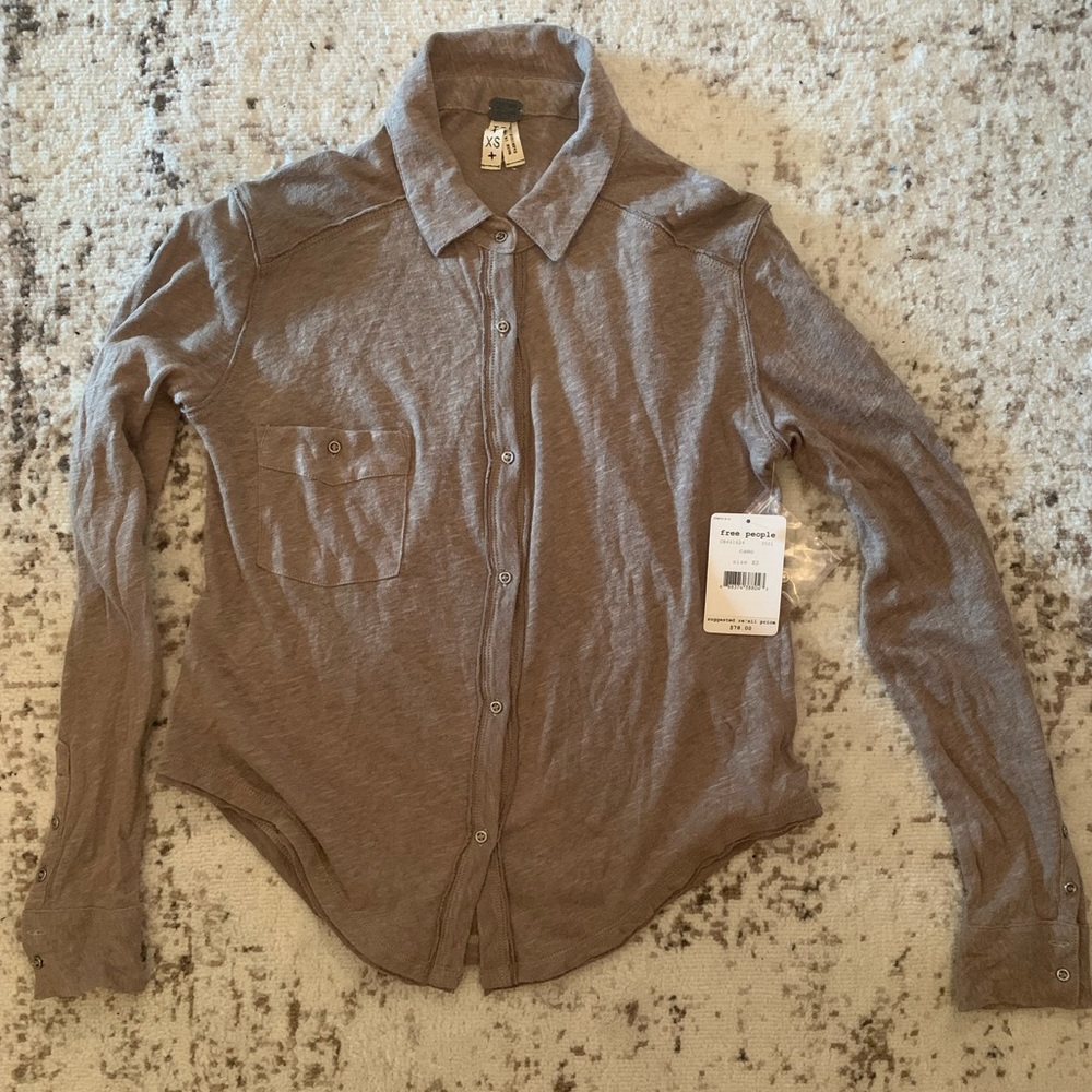 Free People Button Up Shirt Size XS